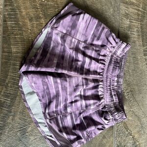 Lululemon Athletica Purple Gray Athletic Shorts